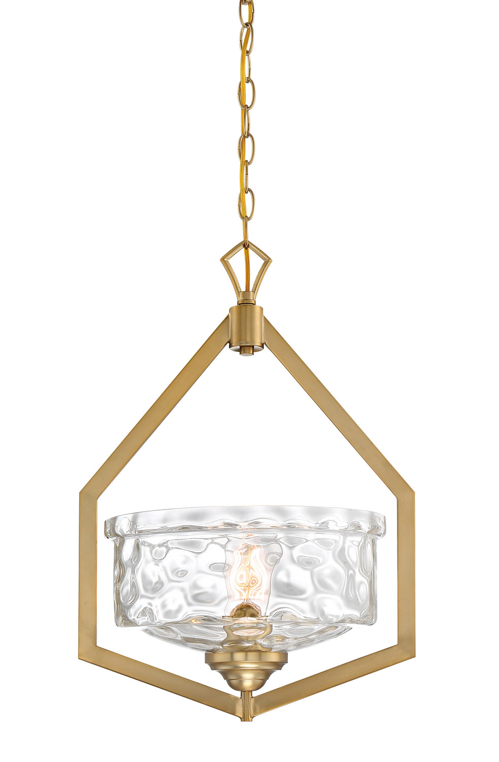 Designers Fountain - 96350-BG - One Light Foyer Pendant - Drake - Brushed Gold