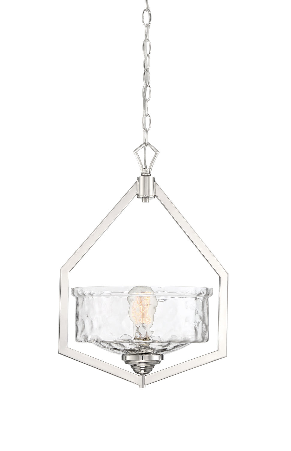 Designers Fountain - 96350-PN - One Light Foyer Pendant - Drake - Polished Nickel