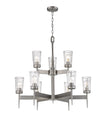 Z-Lite - 1932-9AN - Nine Light Chandelier - Flair - Antique Nickel