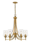 Z-Lite - 473-5OBR - Five Light Chandelier - Joliet - Olde Brass