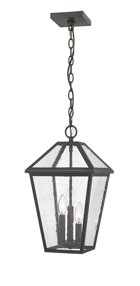 Z-Lite - 579CHB-ORB - Three Light Outdoor Chain Mount - Talbot - Oil Rubbed Bronze