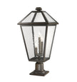 Z-Lite - 579PHXLR-533PM-ORB - Three Light Outdoor Pier Mount - Talbot - Oil Rubbed Bronze