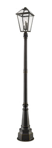 Z-Lite - 579PHXLR-564P-ORB - Three Light Outdoor Post Mount - Talbot - Oil Rubbed Bronze