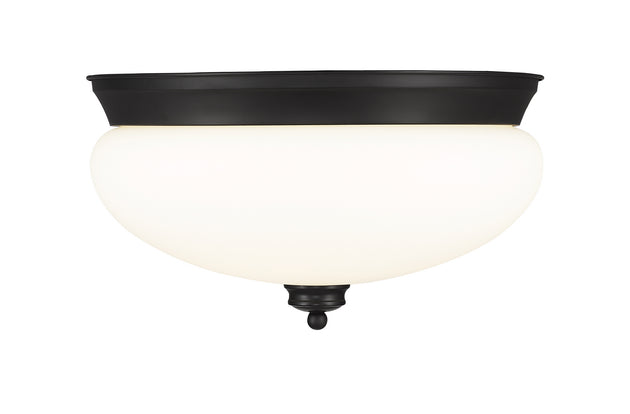 Z-Lite - 721F3-MB - Three Light Flush Mount - Amon - Matte Black
