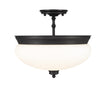 Z-Lite - 721SF-MB - Three Light Semi Flush Mount - Amon - Matte Black