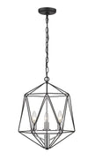 Z-Lite - 918-14MB-CH - Three Light Chandelier - Geo - Matte Black / Chrome