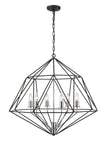 Z-Lite - 918-30MB-CH - Six Light Chandelier - Geo - Matte Black / Chrome