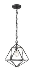 Z-Lite - 918MP-MB-CH - One Light Pendant - Geo - Matte Black / Chrome