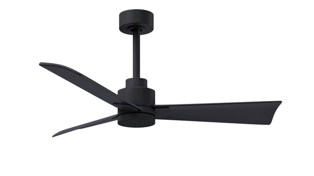 Alessandra 42" Matte Black Matte Black Blade Finish