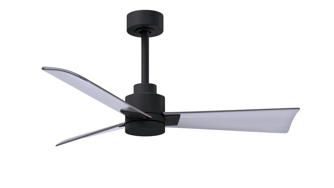 Alessandra 42" Matte Black Brushed Nickel Blade Finish