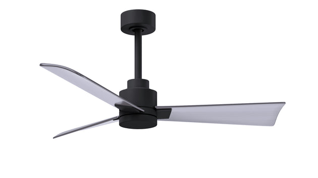 Alessandra 42" Matte Black Brushed Nickel Blade Finish