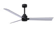 Alessandra 56" Matte Black Brushed Nickel Blade Finish