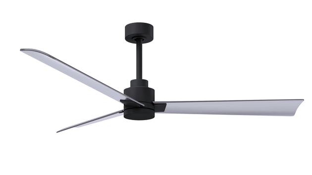 Alessandra 56" Matte Black Brushed Nickel Blade Finish