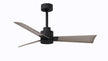 Alessandra 42" Matte Black Gray Ash Tone Blade Finish