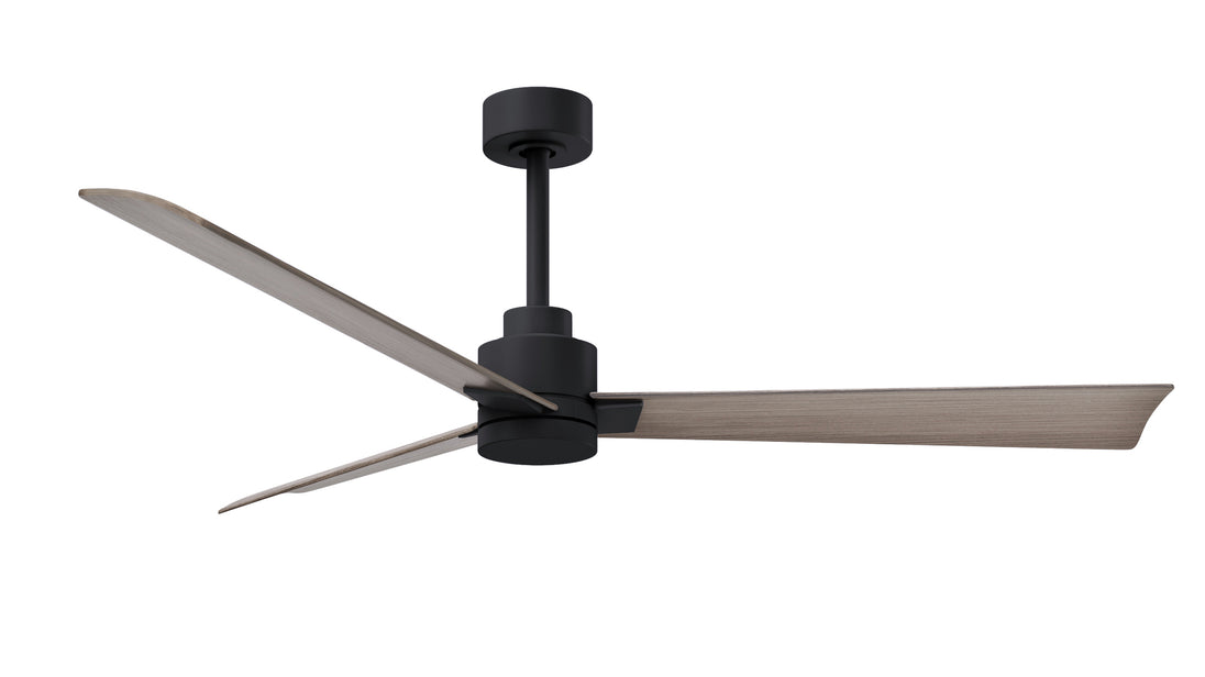 Alessandra 56" Matte Black Gray Ash Tone Blade Finish