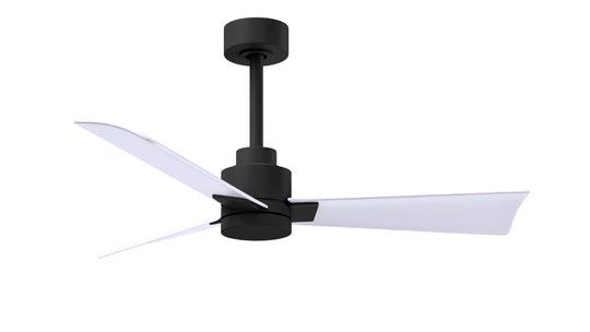 Alessandra 42" Matte Black Matte White Blade Finish