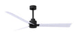 Alessandra 56" Matte Black Matte White Blade Finish