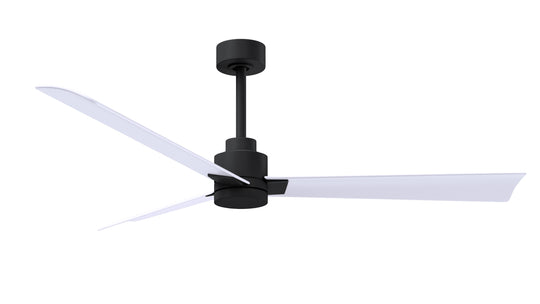 Alessandra 56" Matte Black Matte White Blade Finish