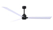 Alessandra 72" Matte Black Matte White Blade Finish