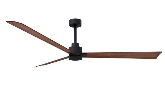 Alessandra 72" Matte Black Walnut Tone Blade Finish
