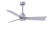 Alessandra 42" Brushed Nickel Brushed Nickel Blade Finish