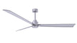 Alessandra 72" Brushed Nickel Brushed Nickel Blade Finish