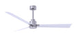 Alessandra 56" Brushed Nickel Matte White Blade Finish