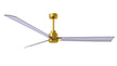 Alessandra 72" Brushed Brass Brushed Nickel Blade Finish
