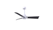 Alessandra 42" Matte White Matte Black Blade Finish