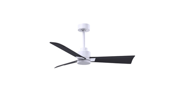 Alessandra 42" Matte White Matte Black Blade Finish