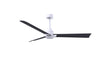 Alessandra 56" Matte White Matte Black Blade Finish