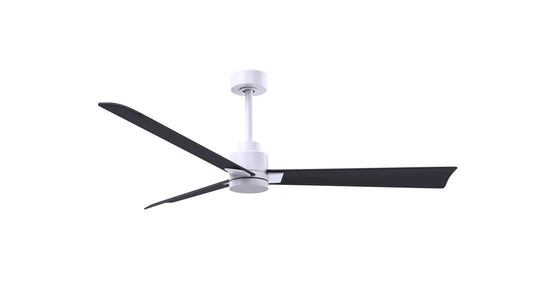 Alessandra 56" Matte White Matte Black Blade Finish