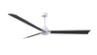 Alessandra 72" Matte White Matte Black Blade Finish
