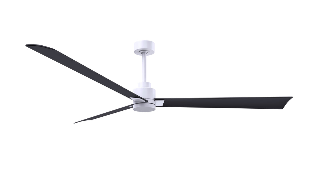 Alessandra 72" Matte White Matte Black Blade Finish