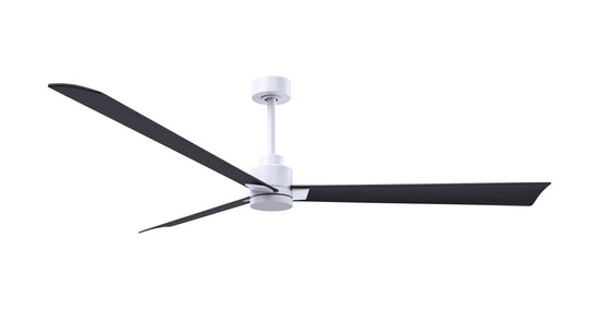 Alessandra 72" Matte White Matte Black Blade Finish