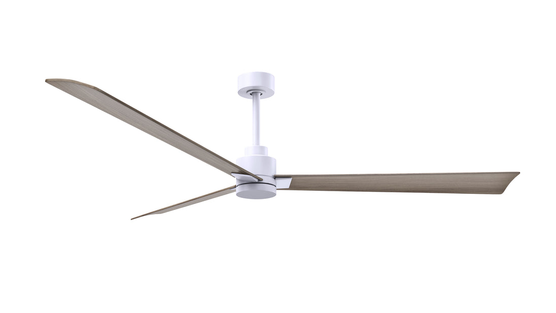 Alessandra 72" Matte White Gray Ash Tone Blade Finish