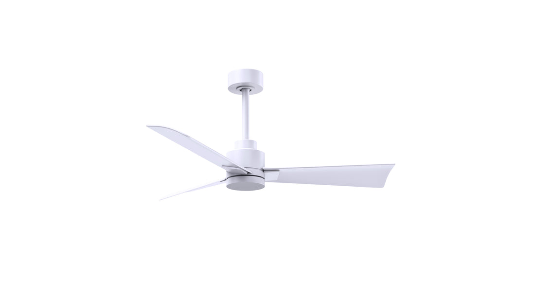 Alessandra 42" Matte White Matte White Blade Finish