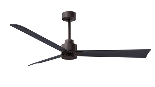 Alessandra 56" Textured Bronze Matte Black Blade Finish