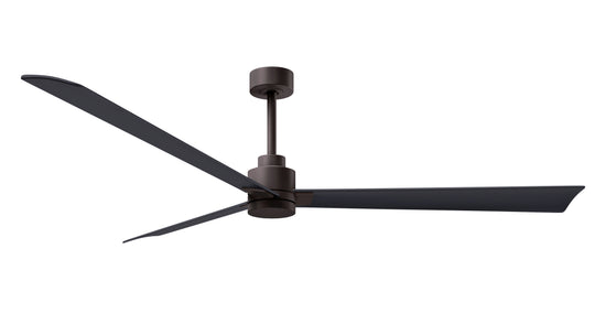 Alessandra 72" Textured Bronze Matte Black Blade Finish