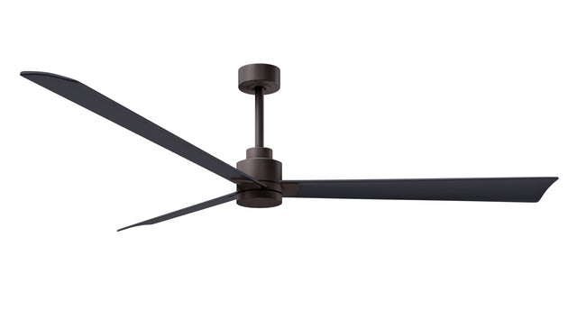 Alessandra 72" Textured Bronze Matte Black Blade Finish