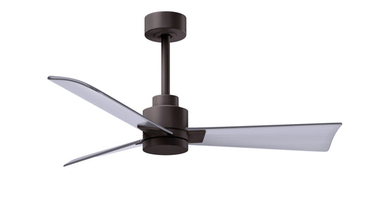 Alessandra 42" Textured Bronze Brushed Nickel Blade Finish