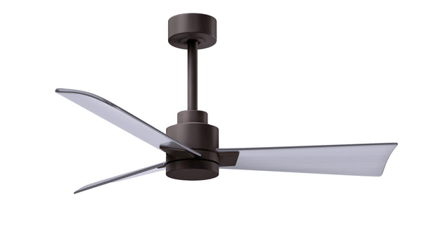 Alessandra 42" Textured Bronze Brushed Nickel Blade Finish