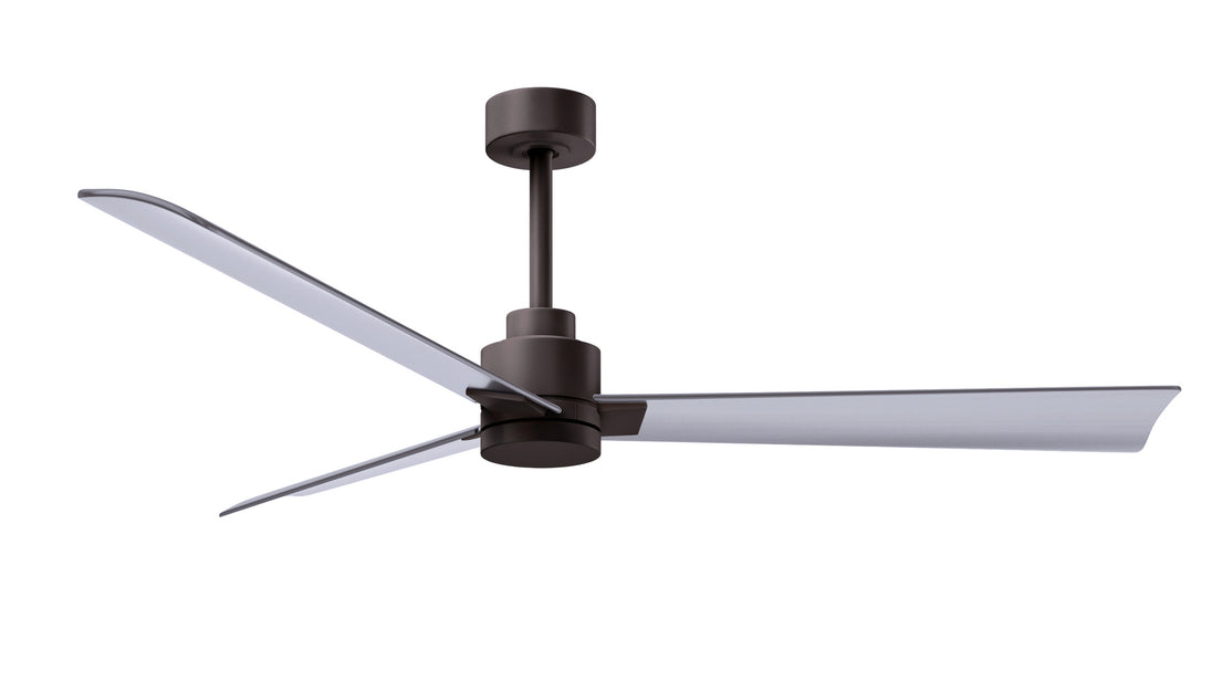 Alessandra 56" Textured Bronze Brushed Nickel Blade Finish