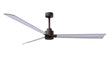 Alessandra 72" Textured Bronze Brushed Nickel Blade Finish