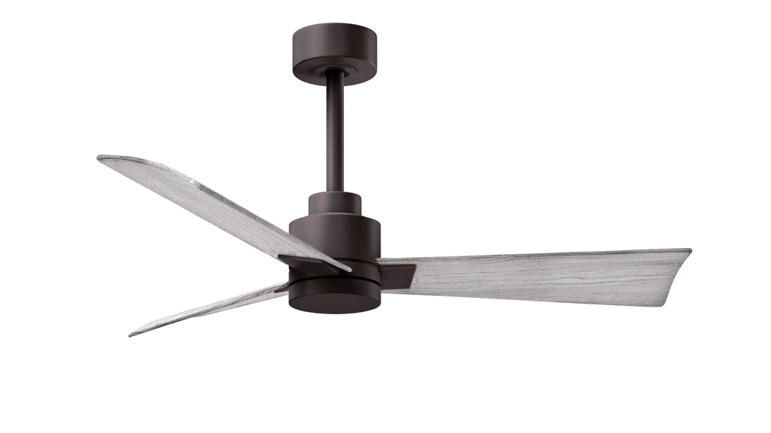 Alessandra 42" Textured Bronze Barn Wood Tone Blade Finish