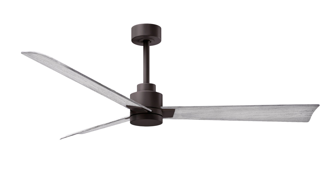 Alessandra 56" Textured Bronze Barn Wood Tone Blade Finish