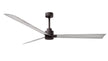 Alessandra 72" Textured Bronze Barn Wood Tone Blade Finish