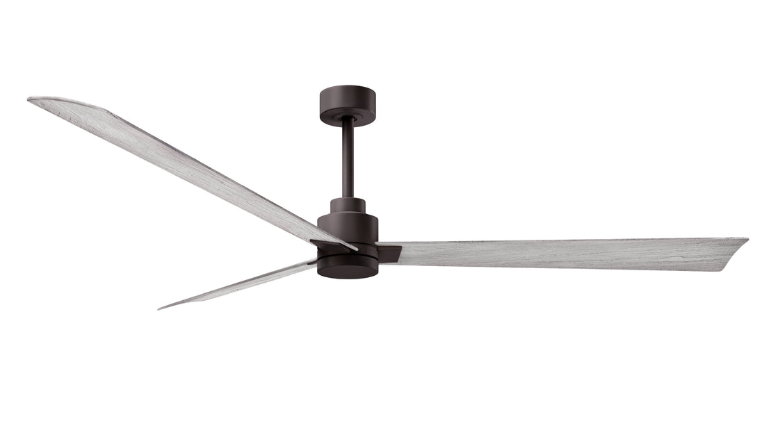 Alessandra 72" Textured Bronze Barn Wood Tone Blade Finish