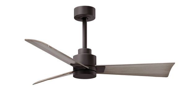 Alessandra 42" Textured Bronze Gray Ash Tone Blade Finish