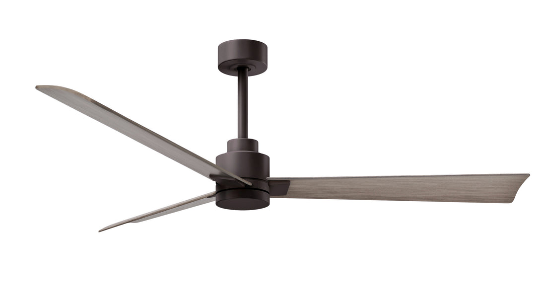 Alessandra 56" Textured Bronze Gray Ash Tone Blade Finish